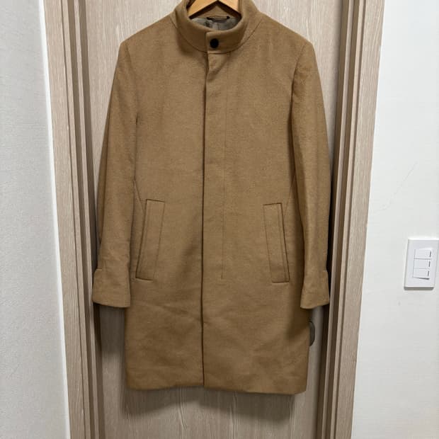 띠어리 낙타모 카멜원단 코트S/95~100/베이지