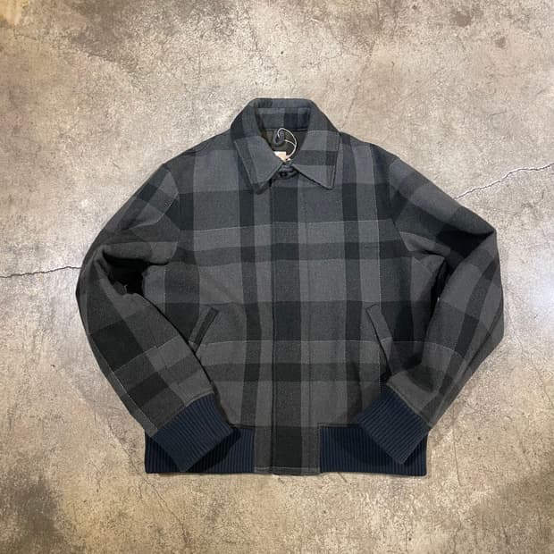 TS-13 울 체크 블루종 자켓 (B5072)