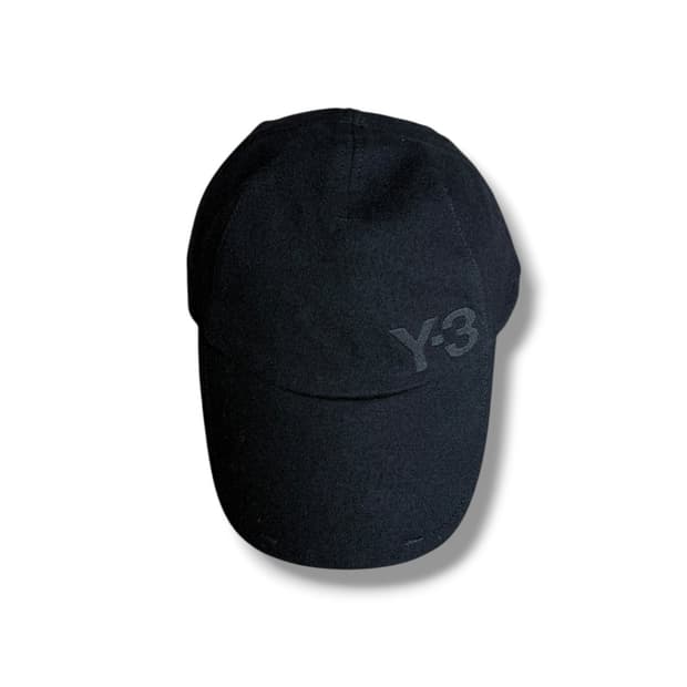 Y-3 블랙 울 캡