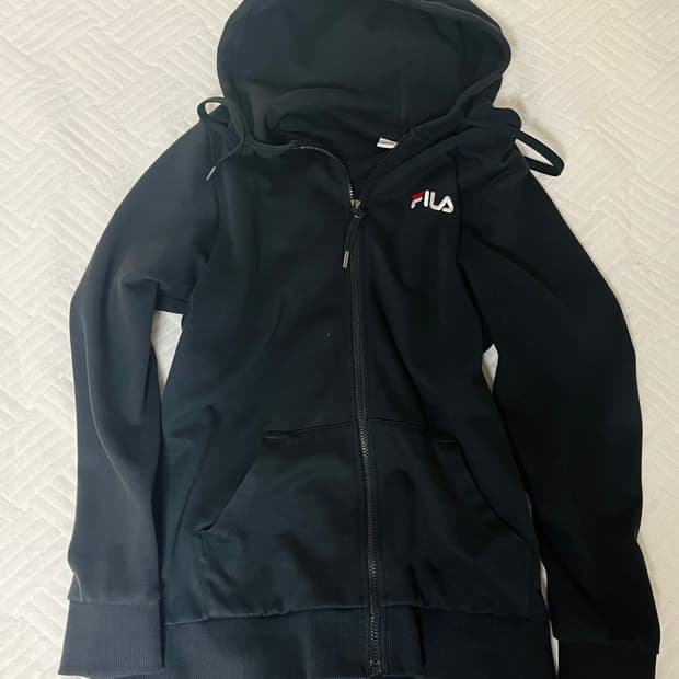 필라 FILA 검정 후드집업