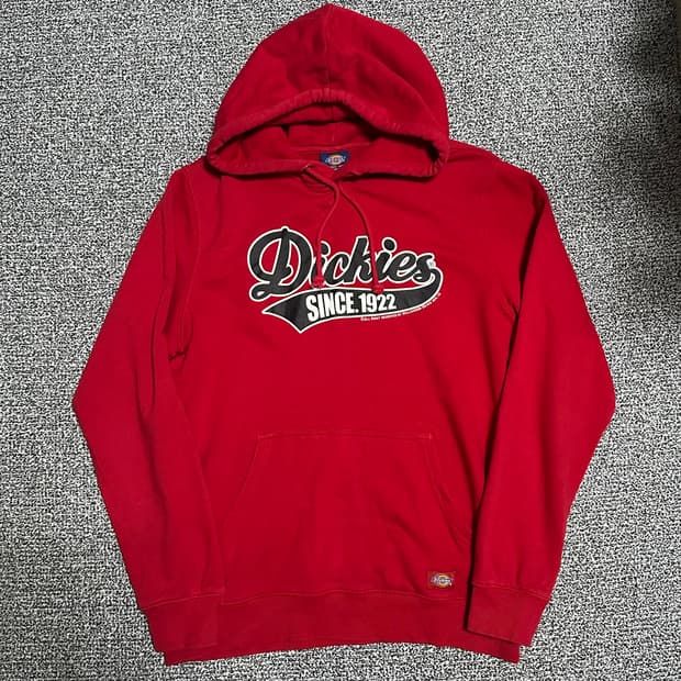 (L) 디키즈 레드 로고 후드티