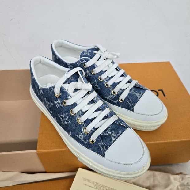 [보증서 정품]루이비통 데님 스니커즈