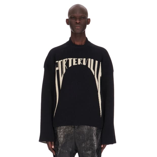 릭오웬스 포터빌 점보 크루넥 스웨터