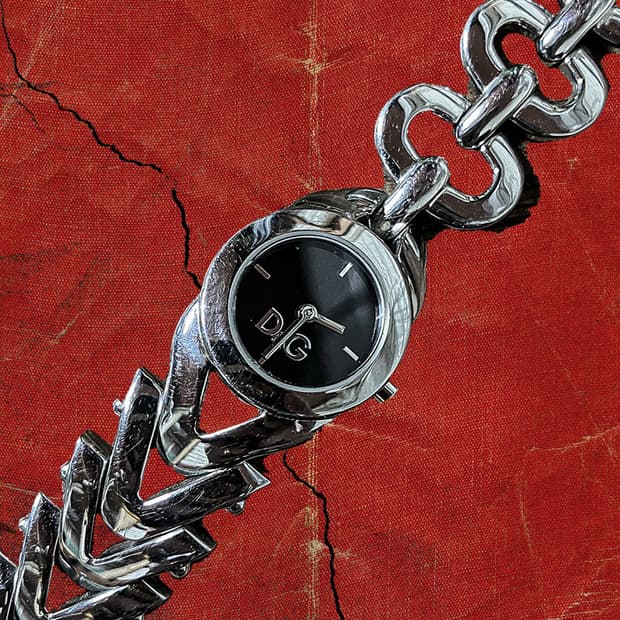 D&G 00s 돌체 앤 가바나 언발란스 체인 쿼츠 손목시계