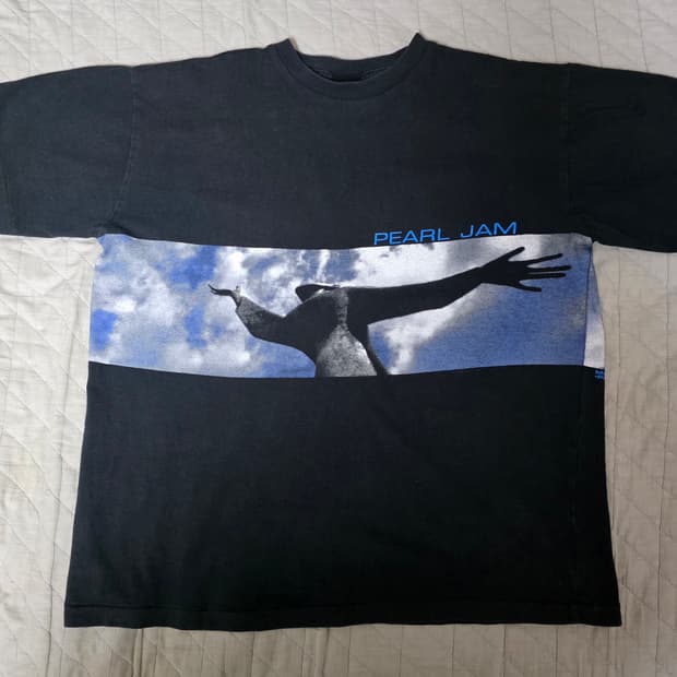 [OS] 90s 펄잼 Pearl Jam 스카이 빈티지 밴드티