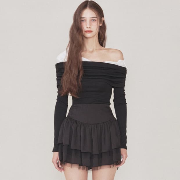 [S] 낫유어로즈 릴리탑 블랙 