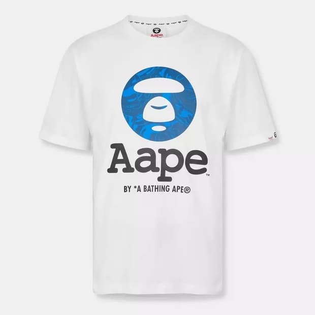AAPE 에이프 베이직 티 화이트 - 25SS XL
