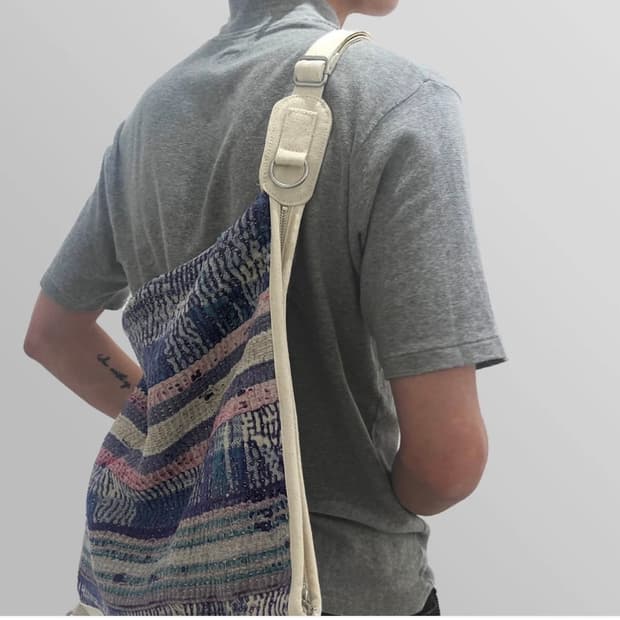 EnSage 보헤미안 패치워크 슬링백