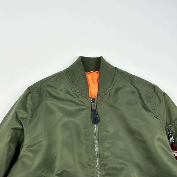 알파인더스트리 ma1 카키 블루종 항공점퍼 (XS 여성추천)