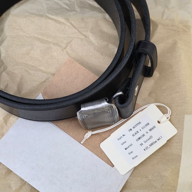 2sizs새제품 택포28만)피그벨 히콕벨트 블랙x실버