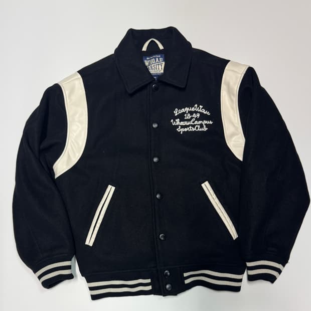 후아유 패딩 안감 귀여운 바시티 자켓 M