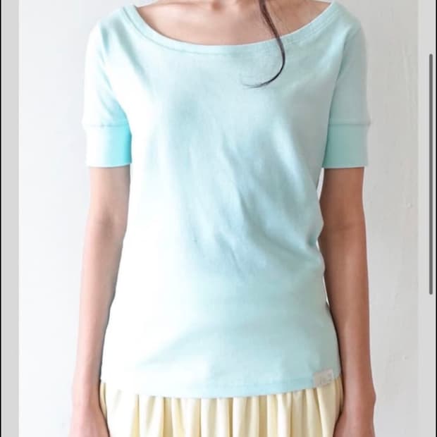 샵페어리 rib half top mint 민트 탑