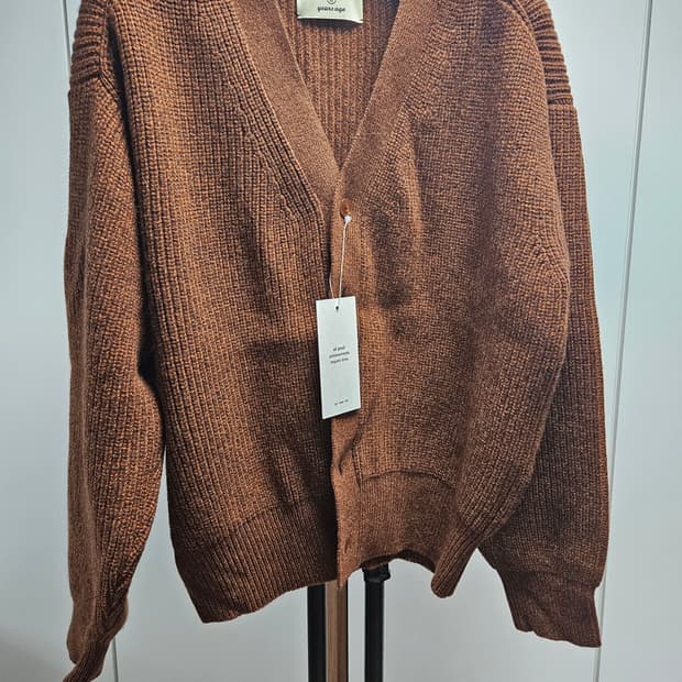 이얼즈어고 로버울 가디건 브라운 두꺼운 버전 L사이즈