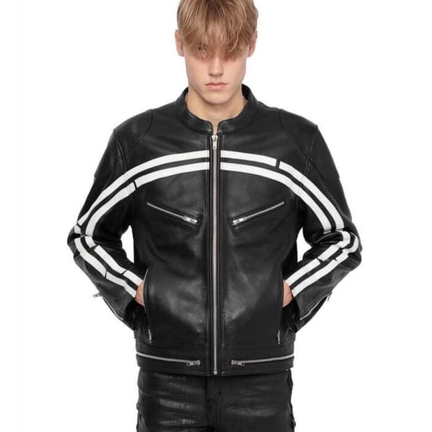 레이서월드와이드RACER WORLDWIDE 트랙 레더 자켓