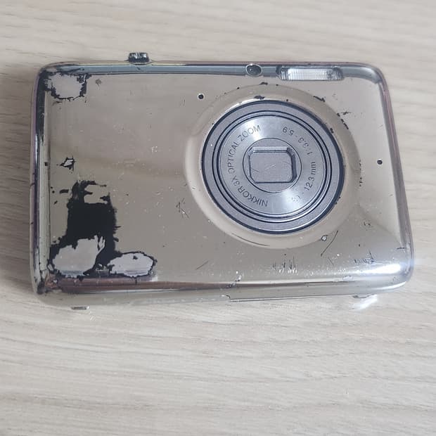 니콘 쿨픽스 s02 실버 동작미확인 nikon coolpix s02