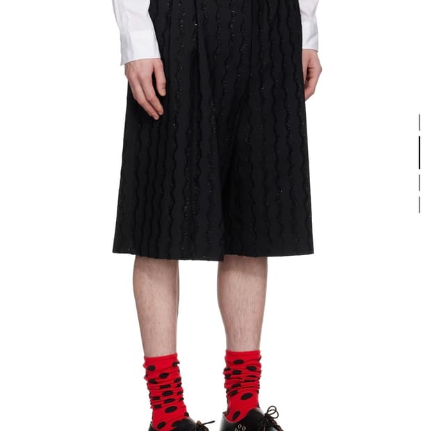 꼼데가르송 옴므플러스 / 25SS 블랙 쇼츠 / L