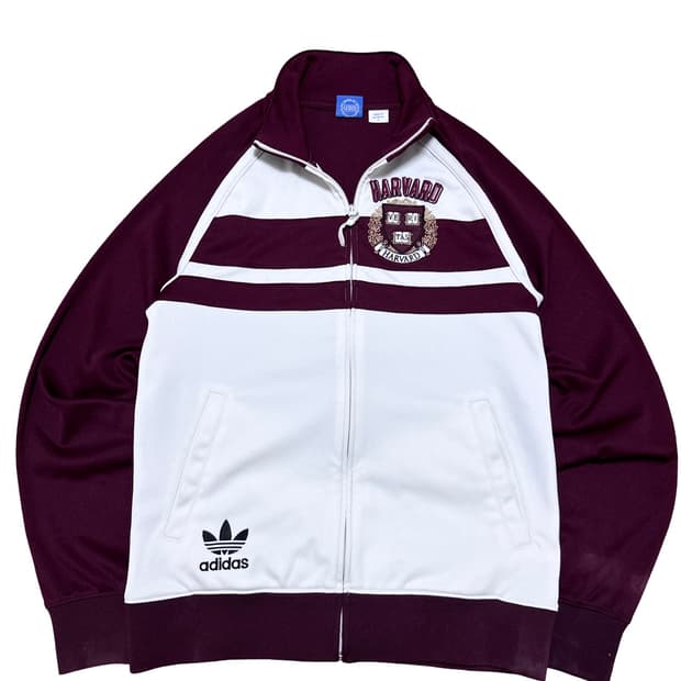 아디다스 버건디 하버드 트랙탑 져지