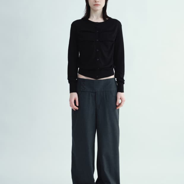 밀로우먼 스트라이프 버튼 팬츠 (새상품)