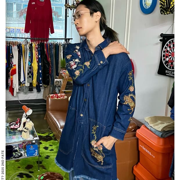 ZADIG & VOLTAIRE Embroidery Denim Coat