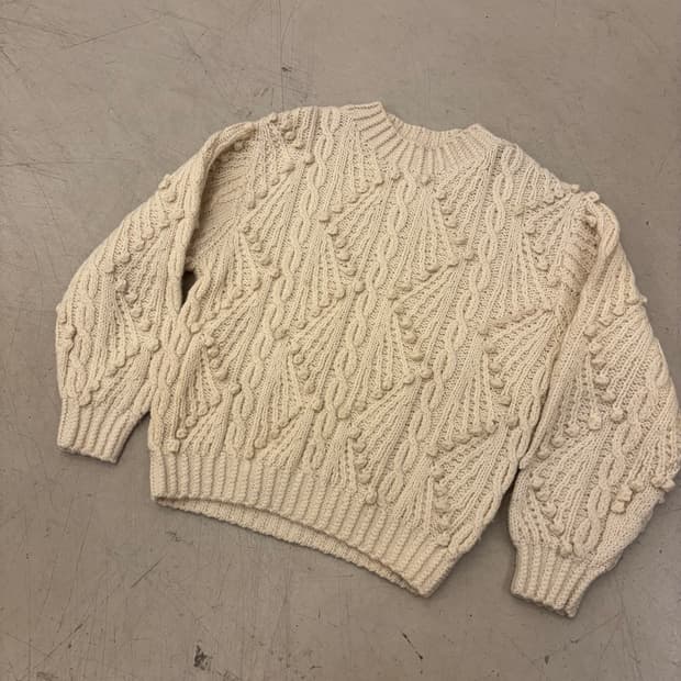 빈티지 케이블 패턴 니트