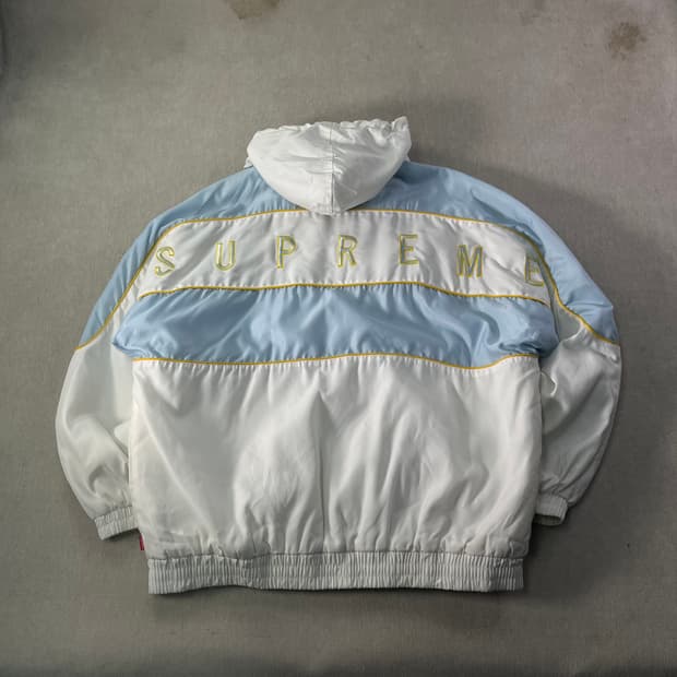 105 슈프림 19FW 스포츠 파이핑 푸퍼 자켓