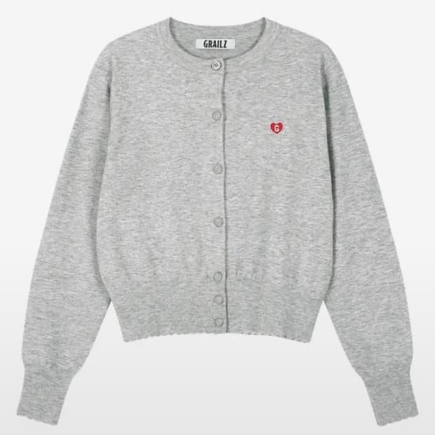 반택포⭐️ [슬기착용] 그레일즈 SIGNATUREHEARTCARDIGAN