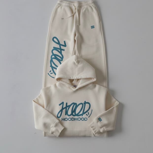 [HOODHOOD]후드후드 시그니처 후드 스웻셋업