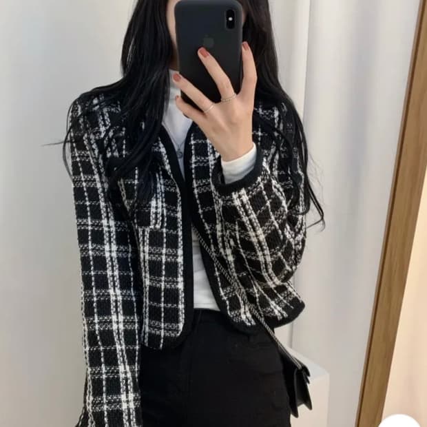 여성 트위드 자켓