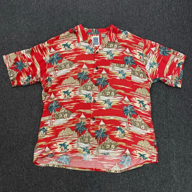 빈티지 하와이안 반팔 셔츠