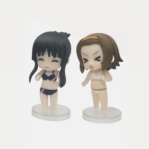 케이온 넨도로이드 푸치 수영복 피규어 미오&리츠 일괄 세트 고전 미소녀