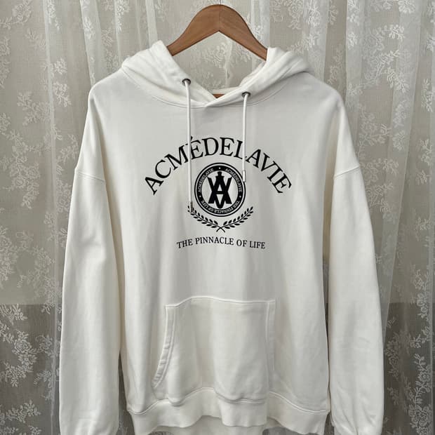 100) 아크메드라비 후드 티셔츠 아이보리