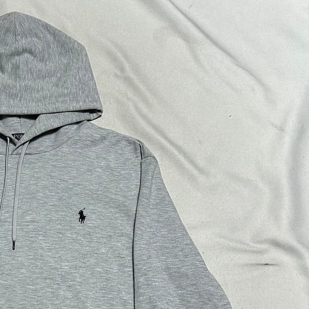 XL 폴로랄프로렌 블랙 포니 그레이 후드티