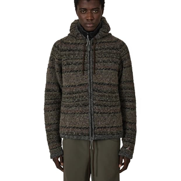 [L,XL]로아 하이킹 25fw 펠티드 니트 후드 집업