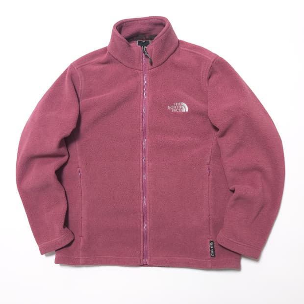 노스페이스 우먼 폴라 플리스 집업 자켓 라즈베리