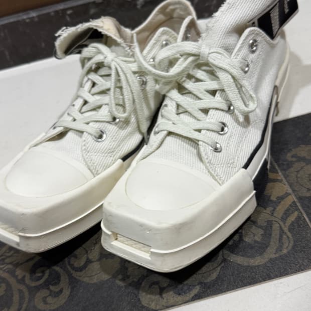 릭오웬스 컨버스 터보다크 로우 화이트 255