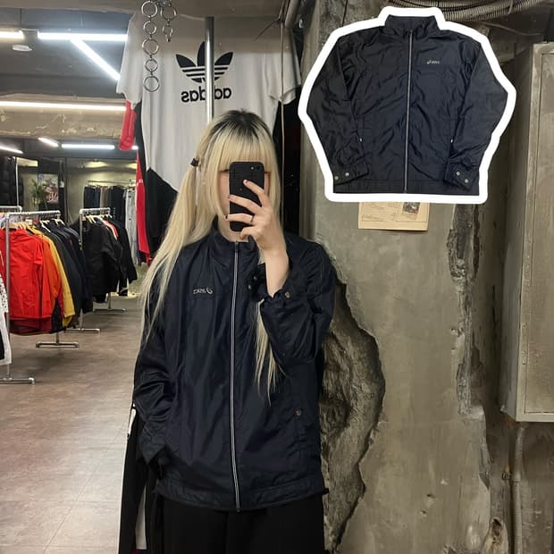 아식스 바람막이 네이비 95 #csz2123