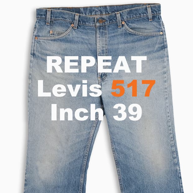 리바이스 517 오렌지탭 연청 90sUSA 39인치 OR5174051