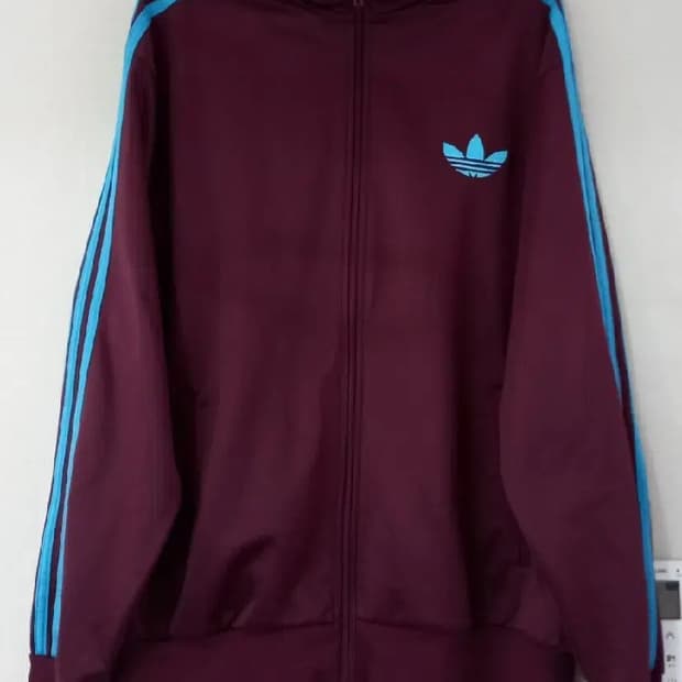 아디다스 파이어버드 마룬 스카이블루 버건디 트랙탑 저지 져지집업 90/S