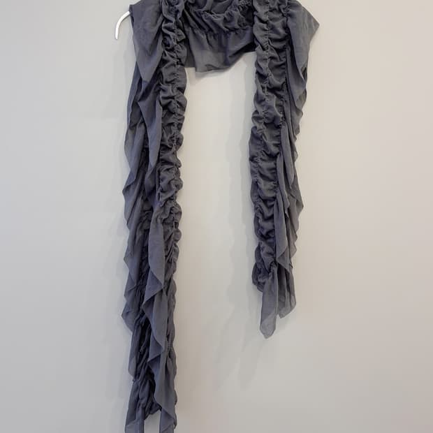5 shirring line drapery scarf