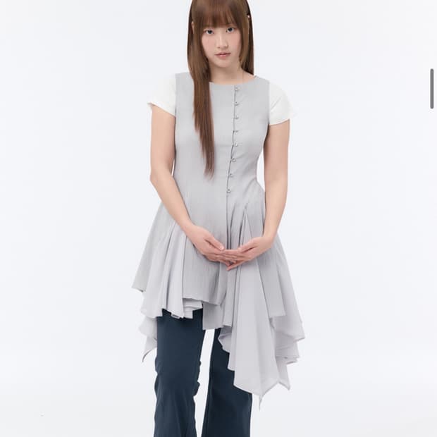 미세키서울 언밸런스 플로우 원피스 / 정가 198,000