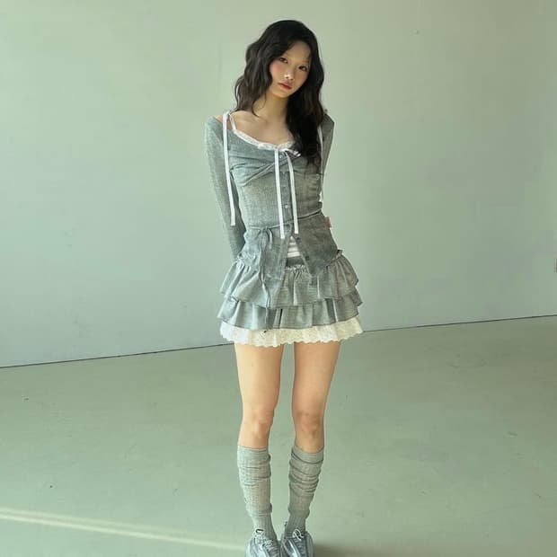 뉴얼린 로지탑 리본슬리브리스 세트