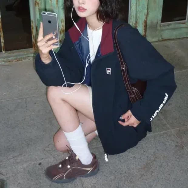 휠라 트랙 패딩 자켓 24F/W