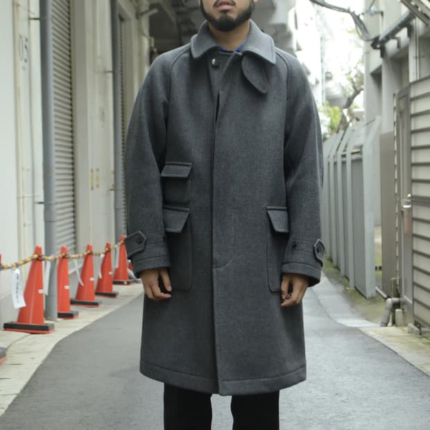 캡틴선샤인 트레블러 코트 18aw 그레이 38사이즈