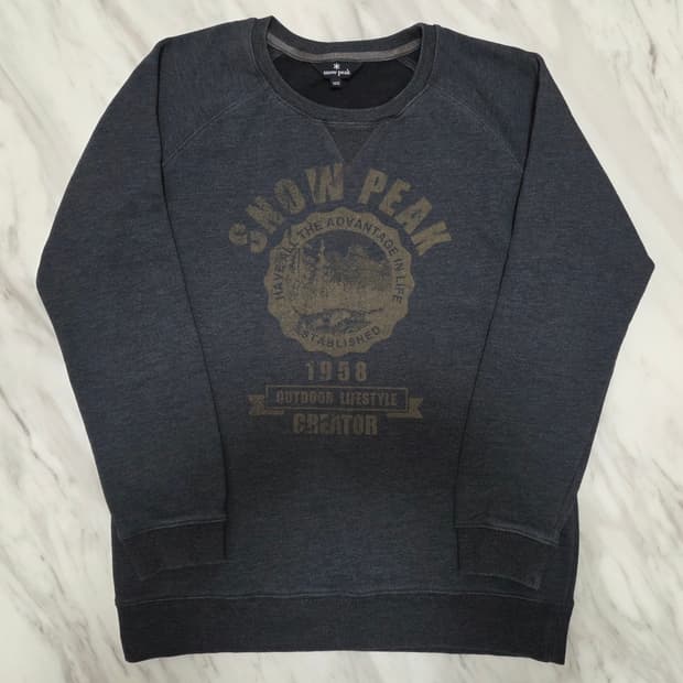 스노우피크 빈티지 맨투맨 