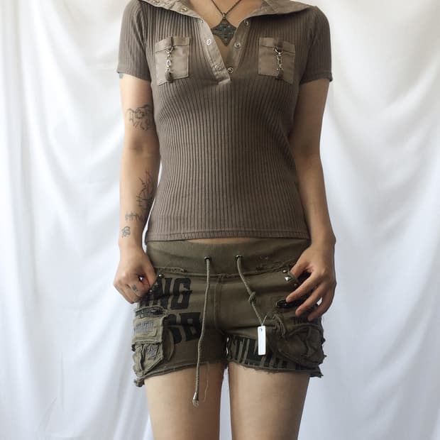 Pocket point ribbed pk t