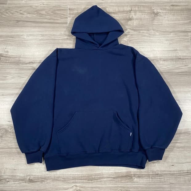 러셀 90s 후드 네이비