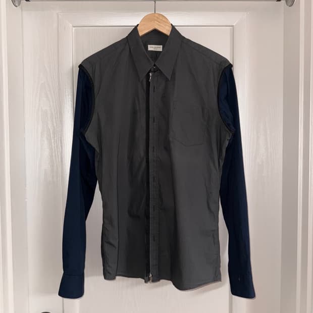 Dries Van Noten Two-Way zip up shirt