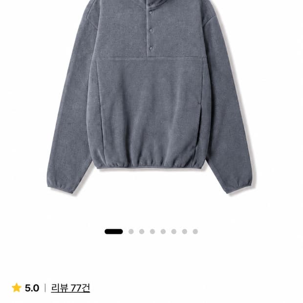 (3) 스테디에브리웨어 릴렉스드 플리스 풀오버 인디고