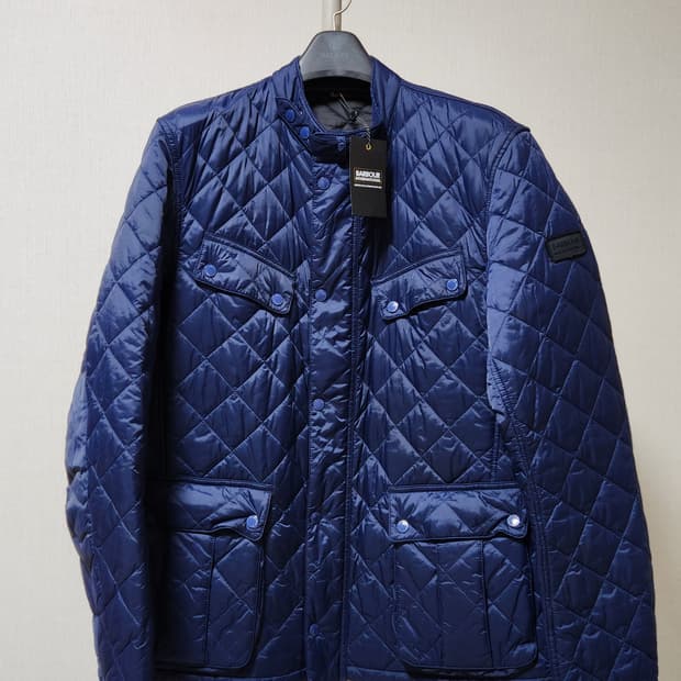 (새상품)바버 인터내셔널 아리엘 퀼팅자켓 네이비 XL