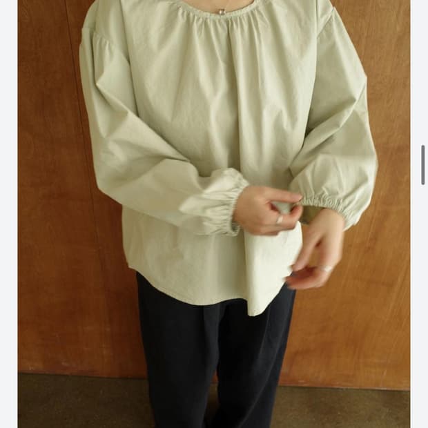 falt cotton bloom blouse sage